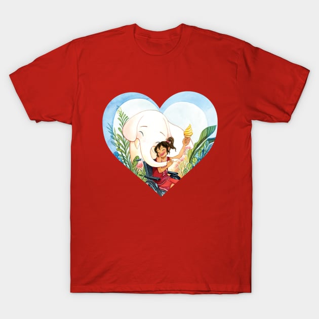 Marshmallow and Jordan T-Shirt by Alina Chau